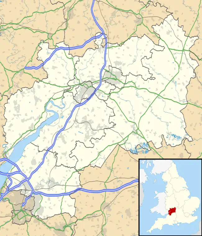 Dodington is located in Gloucestershire