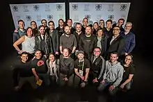  Photograph of the God of War developers at the 2019 Game Developers Choice Awards