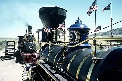 Steam engines at Golden Spike National Historic Site