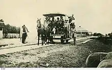 Goolwa to Port Elliot tramway circa 1860.