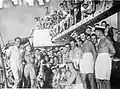 Gracie Fields with the British East Indies Fleet, Trincomalee, Ceylon, 20th of October 1945.