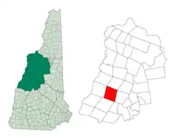 Location in Grafton County, New Hampshire