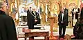 The Grand Chancellor, Massimo Ellul, with the Grand Prior of Ethiopia, HIH Prince Ermias Sahle Selassie, in 2016