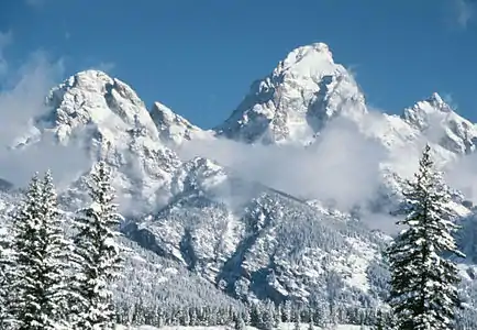 79. Grand Teton in Wyoming is the highest summit of the Teton Range.