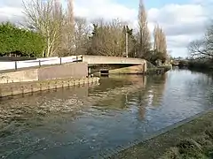 Confluence with the River Brent, London