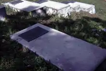 A picture of Archibald Monteith's grave in Jamaica.