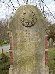 Ledger and headstone of Sir Henry Bessemer, grade II