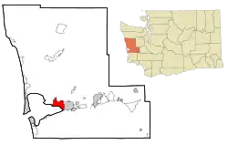 Location of Hoquiam, Washington