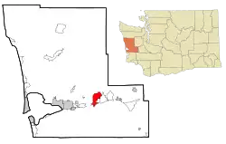 Location of Elma, Washington