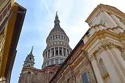 The Basilica of San Gaudenzio with its dome, symbol of the city