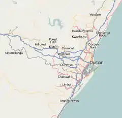 List of airports in the Durban area is located in Durban