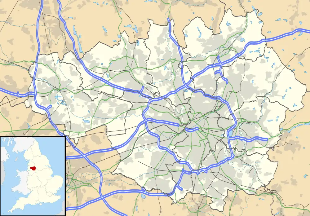 Eccles is located in Greater Manchester