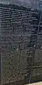 Names of the fallen Greeks on the Wall of Remembrance at the United Nations Memorial Cemetery