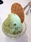 Green tea ice cream