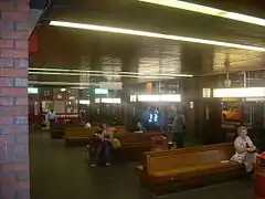 Inside Greyfriars bus station