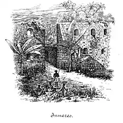 Inside Groß-Friedrichsburg. View in February 1884.