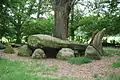 The Heidenopfertisch , a megalithic grave near Visbek at Engelmannsbäke