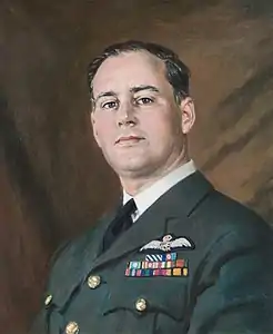 Group Captain Clair Grece, DFC (1945), by Cooper