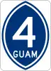 Guam Highway 4 marker