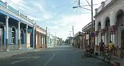 Main street in front of post office