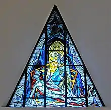 Stained glass window: Station 14