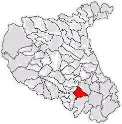 Location in Vrancea County