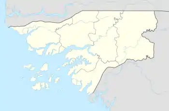 Enxalé is located in Guinea-Bissau