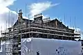 Photo of Guisborough Town Hall during renovations, 1 October 2021