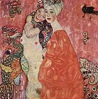 Girlfriends or Two Women Friends, 1916–17, Galerie Welz. Destroyed 1945