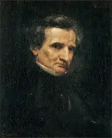 Gustave Courbet - Portrait of Hector Berlioz, 1850