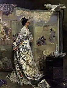 Gustave Léonard de Jonghe (1865): The Japanese Fan, Cummer Museum of Art and Gardens.