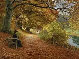 A wooded Path in Autumn (1902)