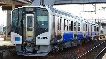 An HB-E210 series hybrid DMU