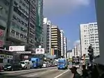 Nathan Road, in the Prince Edward area.