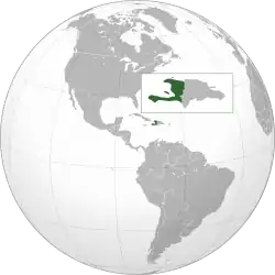 Location of Haiti