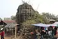 Hakanda temple at Maynapur, Bankura district, built in the 18th century and badly damaged.