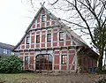 Modern home built as a Fachhallenhaus replica