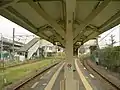 The Tsurumi Line platform in September 2010