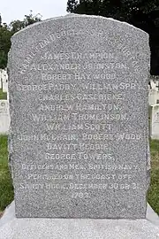 Gravestone at Cypress Hills National Cemetery in Brooklyn