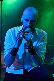 Stainthorpe during a My Dying Bride in 2015