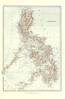 Map of the Philippines from "Harper's Pictorial History of the War with Spain" Vol. II (1899)