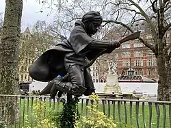 Sculpture of Harry Potter in Leicester Square, London, 2020