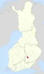 Location of Haukivuori