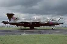 A Hawker Siddeley Buccaneer S2B of No. 12 Squadron.