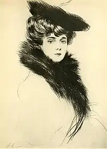 Madame Chéruit,drypoint