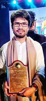 Hemant Rao after receiving National Award in Mumbai