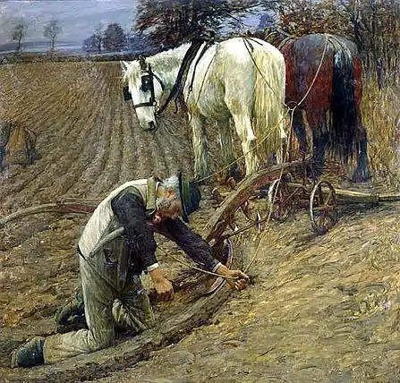 Henry Herbert La Thangue, The Last Furrow, 1895