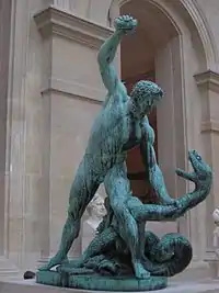 Hercules fighting Acheloos transformed into a snake by François Joseph Bosio (1826) Louvre