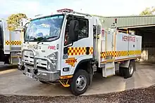 Single-cab, light tanker CFS appliance, carrying 1600 litres of water.