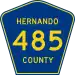 County Road 485 marker